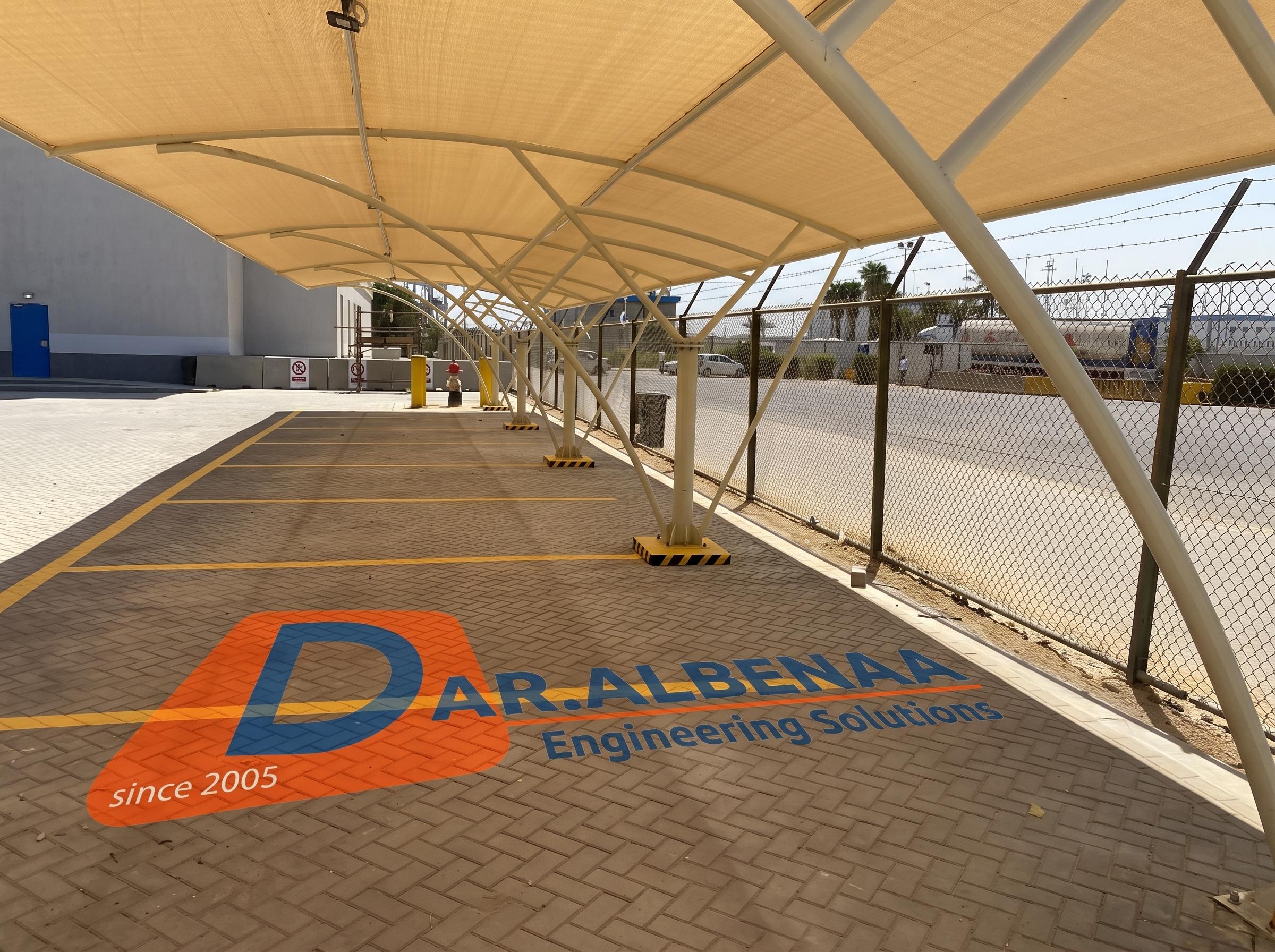 Professional Car Parking Shades Project | DP World Sokhna