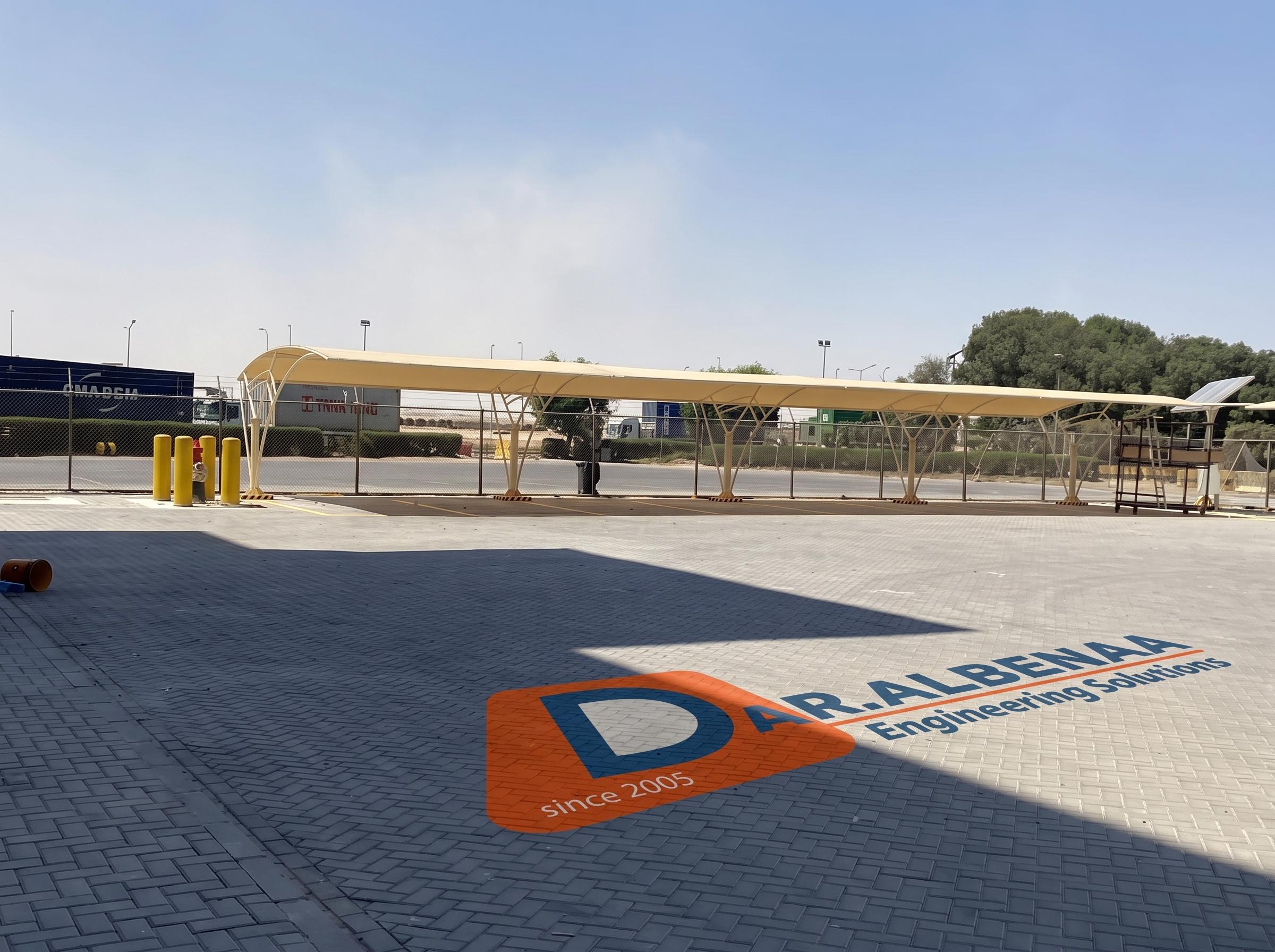 Professional Car Parking Shades Project | DP World Sokhna