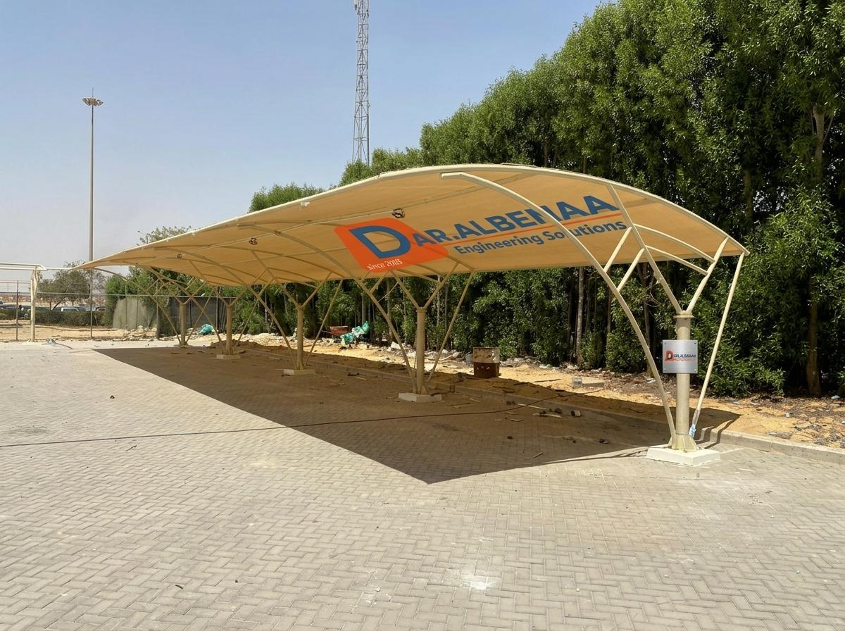 Professional Car Parking Shades Project | DP World Sokhna