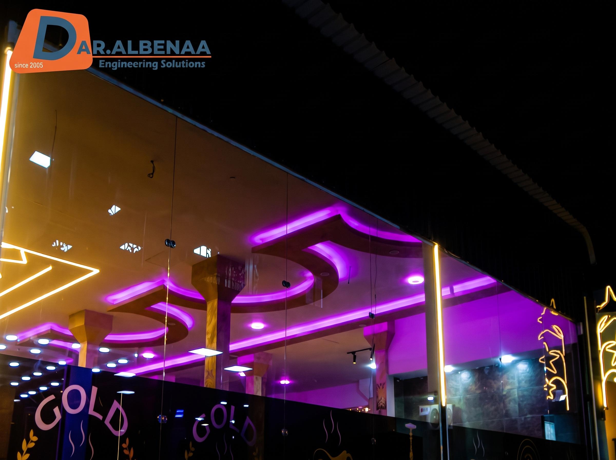 Gold Cafe | Premium Interior Fit-out | Daralbenaa.co | Suez